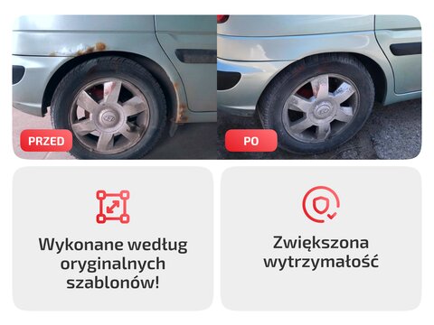 Reperaturki błotników tylnych do Opel Astra J